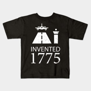 Invented 1775 Revolutionary War Airport Takeover Kids T-Shirt